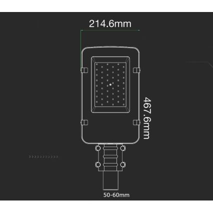 Candeeiro público LED SAMSUNG CHIP LED/50W/230V 4000K IP65