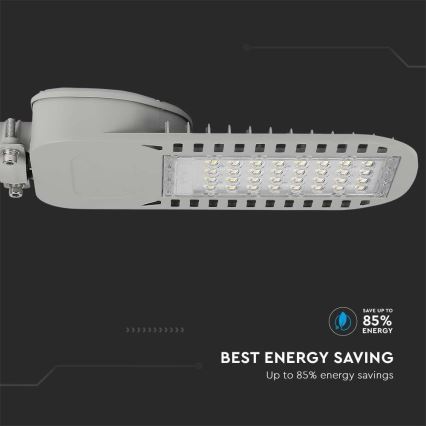 Candeeiro público LED SAMSUNG CHIP LED/50W/230V 6500K cinzento