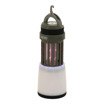 Candeeiro recarregável portátil LED com armadilha de insetos LED/2W/1800mAh/3xAAA IPX4 verde
