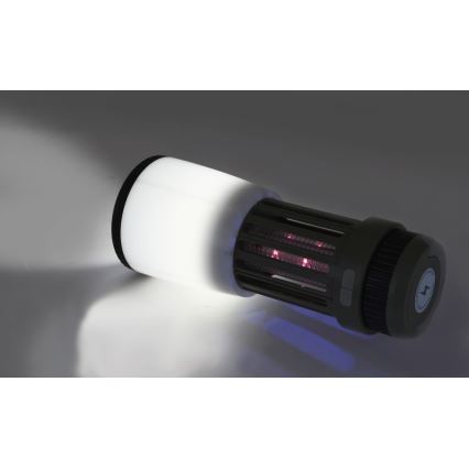 Candeeiro recarregável portátil LED com armadilha de insetos LED/2W/1800mAh/3xAAA IPX4 verde