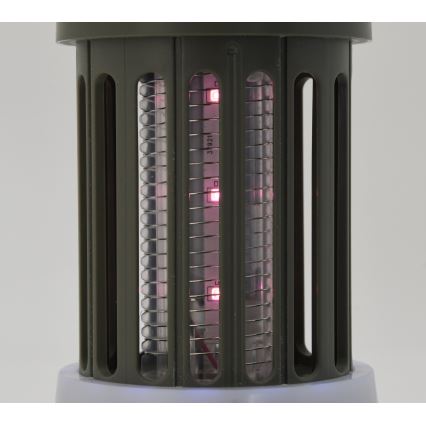 Candeeiro recarregável portátil LED com armadilha de insetos LED/2W/1800mAh/3xAAA IPX4 verde
