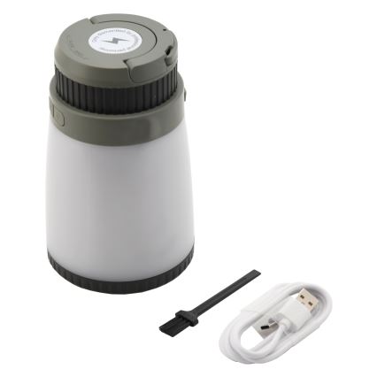 Candeeiro recarregável portátil LED com armadilha de insetos LED/2W/1800mAh/3xAAA IPX4 verde