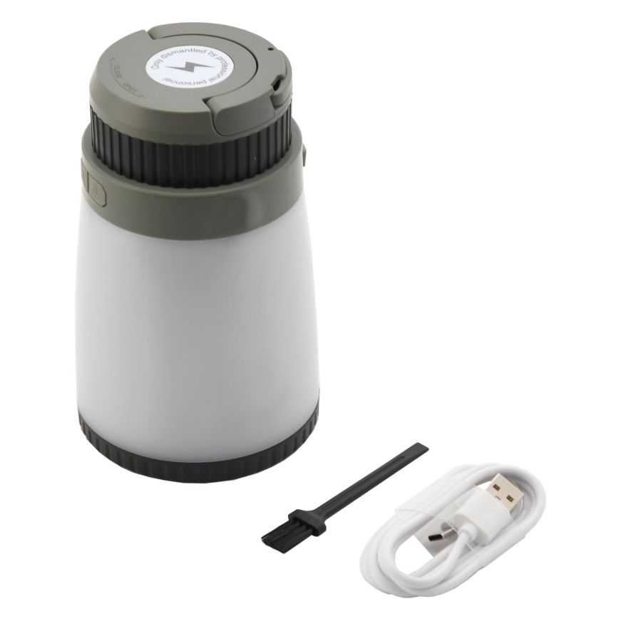 Candeeiro recarregável portátil LED com armadilha de insetos LED/2W/1800mAh/3xAAA IPX4 verde