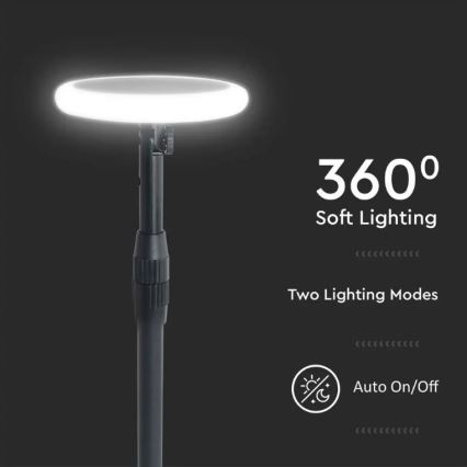 Candeeiro solar ajustável LED GARDEN LED/8W/5V IP65 4000K
