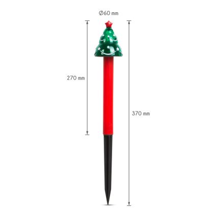 Candeeiro solar de Natal LED LED/1,2V IP44 árvore