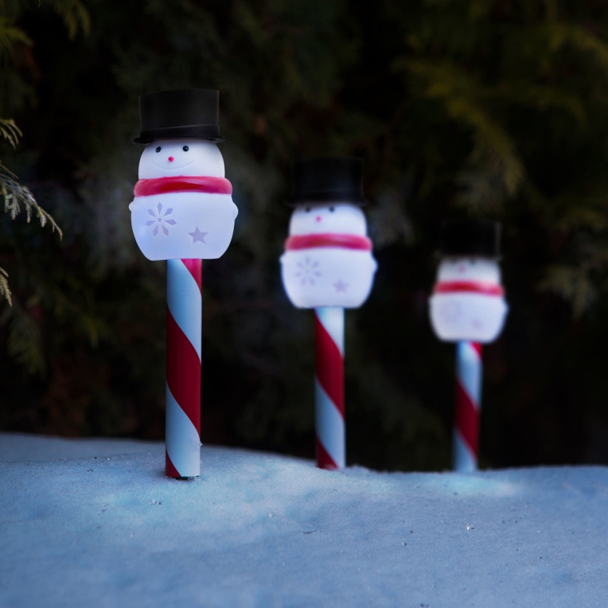 Candeeiro solar de Natal LED LED/1,2V IP44 boneco de neve