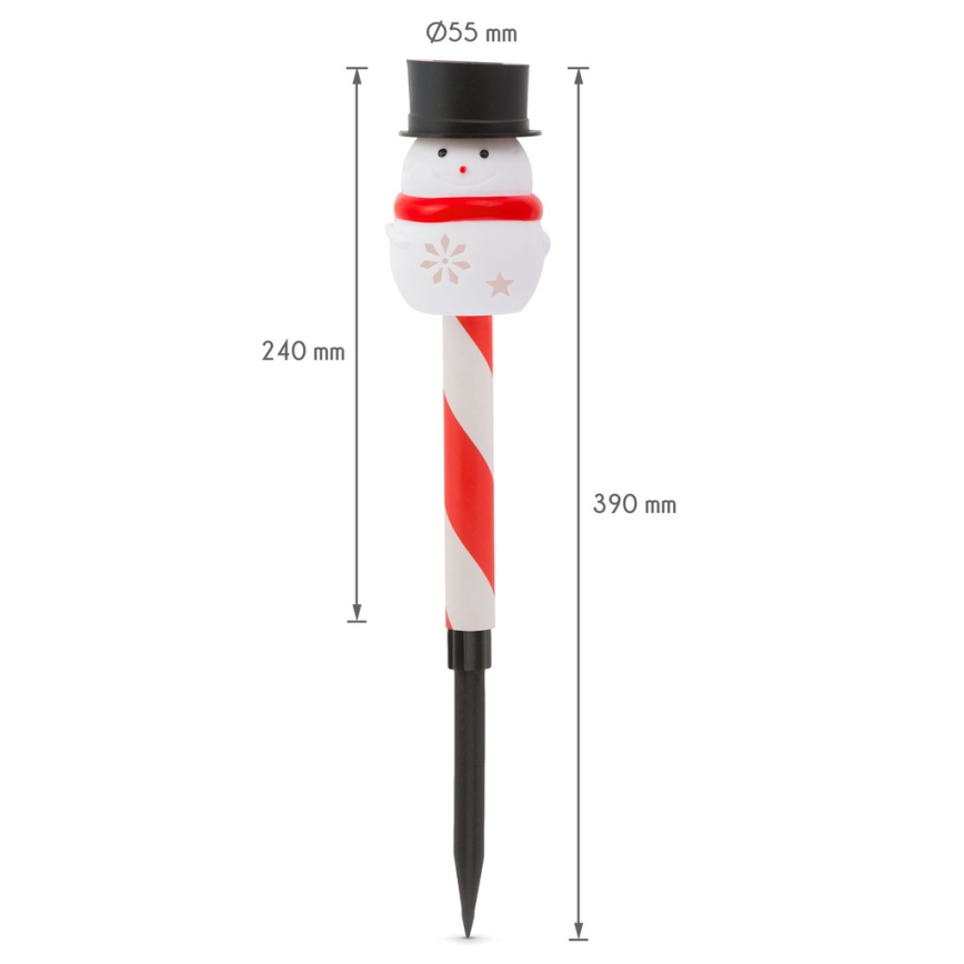 Candeeiro solar de Natal LED LED/1,2V IP44 boneco de neve