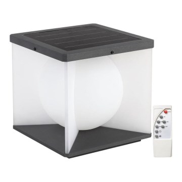 Candeeiro solar de parede LED regulável LED/3W/3,7V IP65 3000K + comando