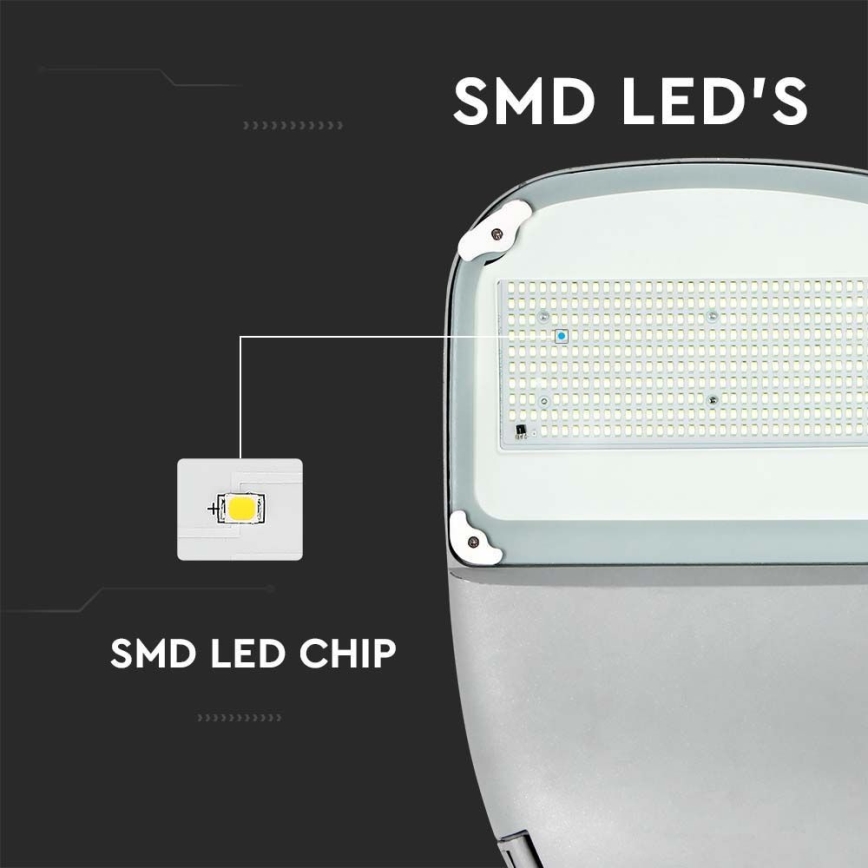 LED Regulação solar rua candeeiro SAMSUNG CHIP LED/50W/6,4V 4000K IP65 + controlo remoto