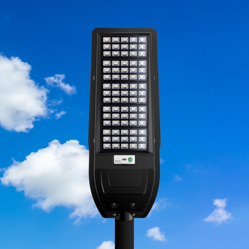 Candeeiro solar de rua LED VIA 200W/20000 mAh 3,2V 6000K IP54 + controlo remoto