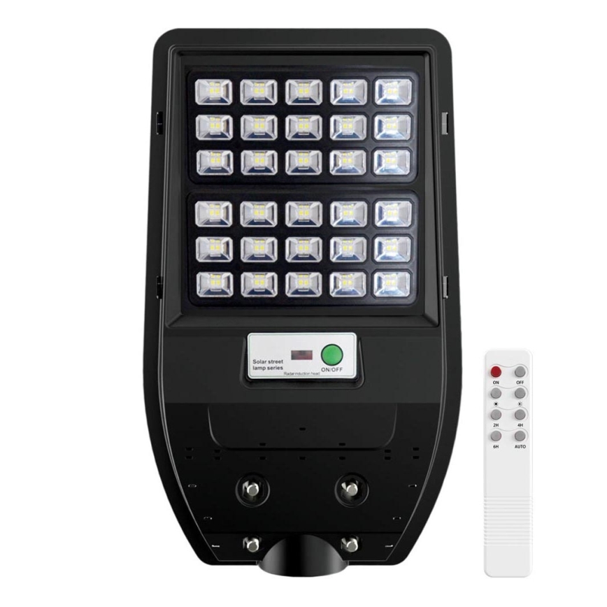 Candeeiro solar de rua LED VIA 50W/5000 mAh 3,2V 6000K IP65 + controlo remoto