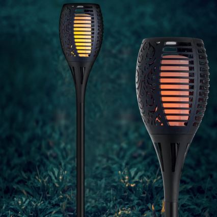 Candeeiro solar exterior LED FUEGO BIG LED/1,2V IP44
