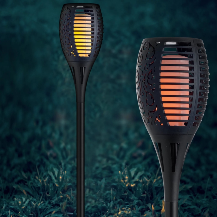 Candeeiro solar exterior LED FUEGO BIG LED/1,2V IP44