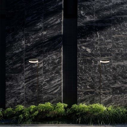 Candeeiro solar exterior LED LED/2W/3,7V 3000K IP54 preto