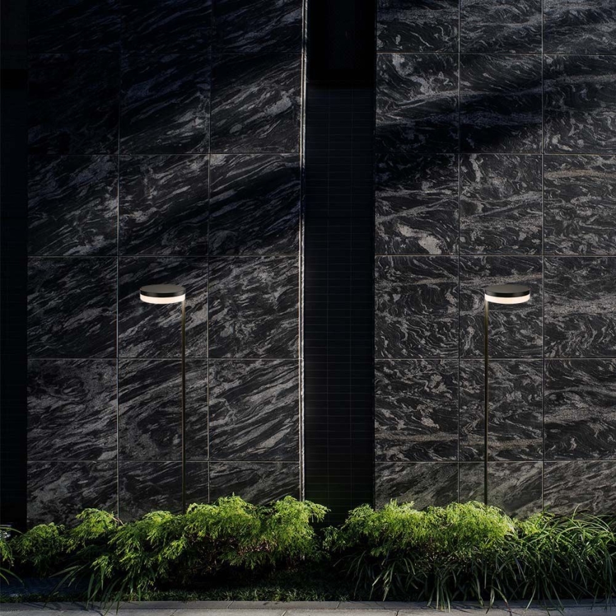 Candeeiro solar exterior LED LED/2W/3,7V 3000K IP54 preto