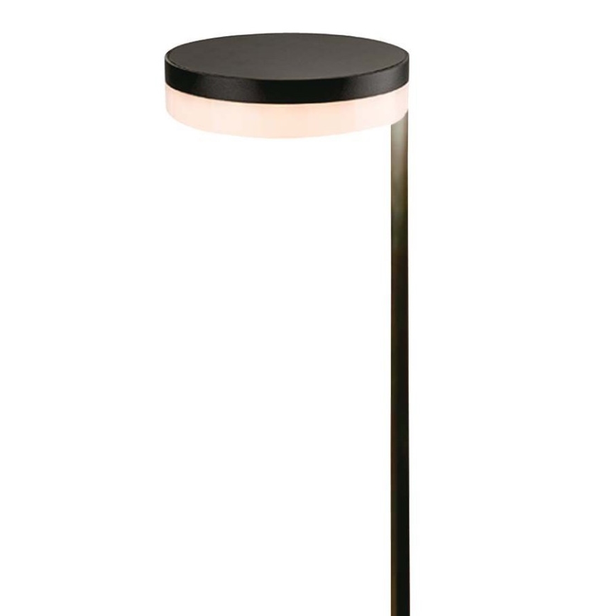 Candeeiro solar exterior LED LED/2W/3,7V 3000K IP54 preto