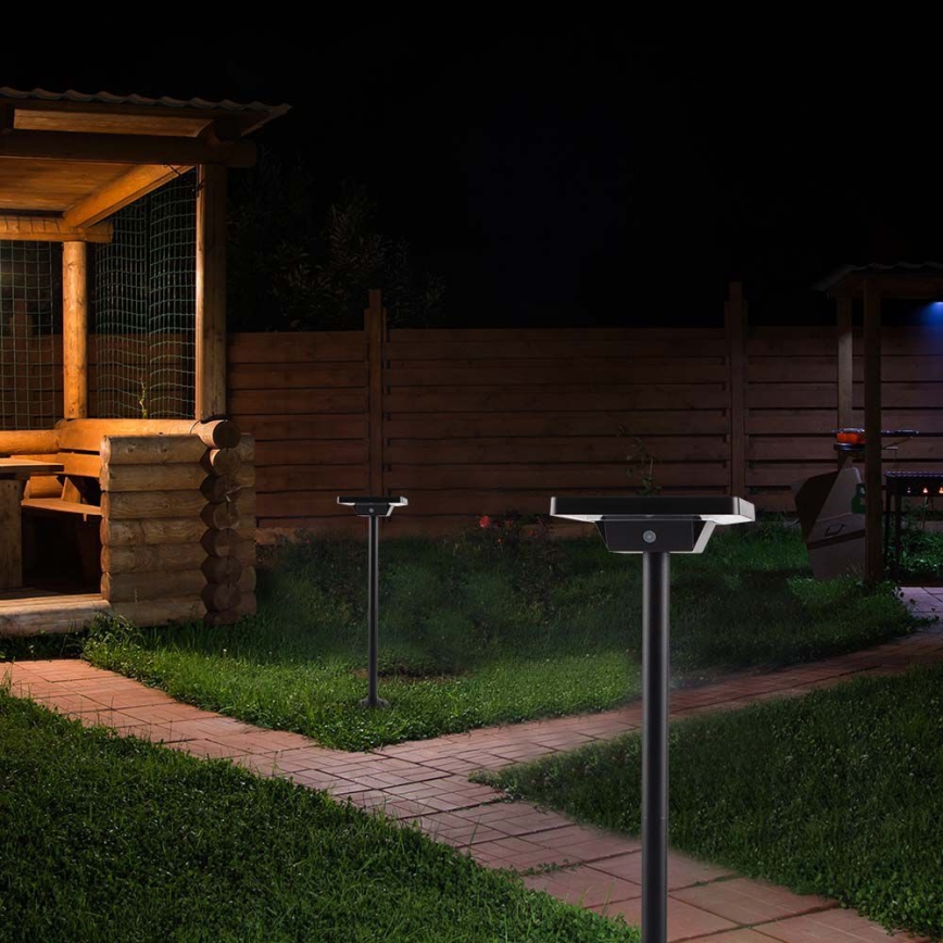 Candeeiro solar exterior LED 2em1 LED/2W/3,7V IP65 3000/4000/6500K