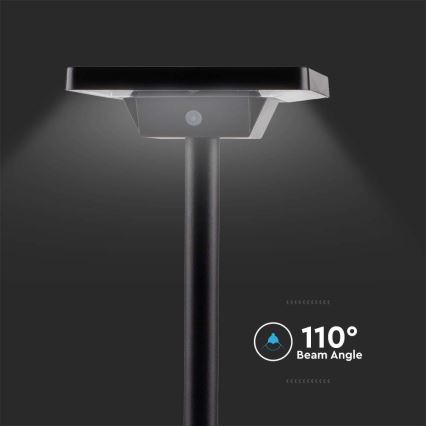 Candeeiro solar exterior LED 2em1 LED/2W/3,7V IP65 3000/4000/6500K