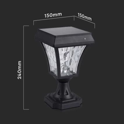 Candeeiro solar LED 3in1 LED/2W/5,5V IP65