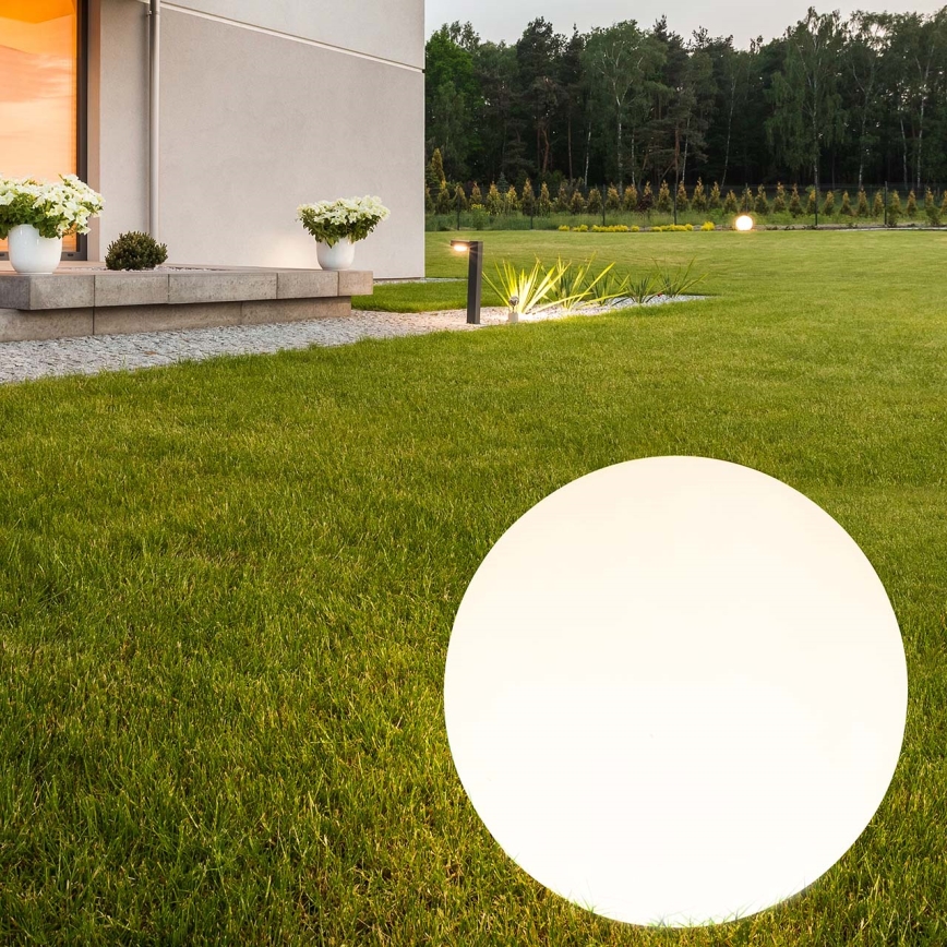 Candeeiro solar LED BALL LED/3,7V 2000 mAh diâmetro 50 cm IP65 branco