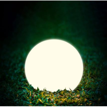 Candeeiro solar LED BALL LED/3,7V 2000 mAh diâmetro 50 cm IP65 branco