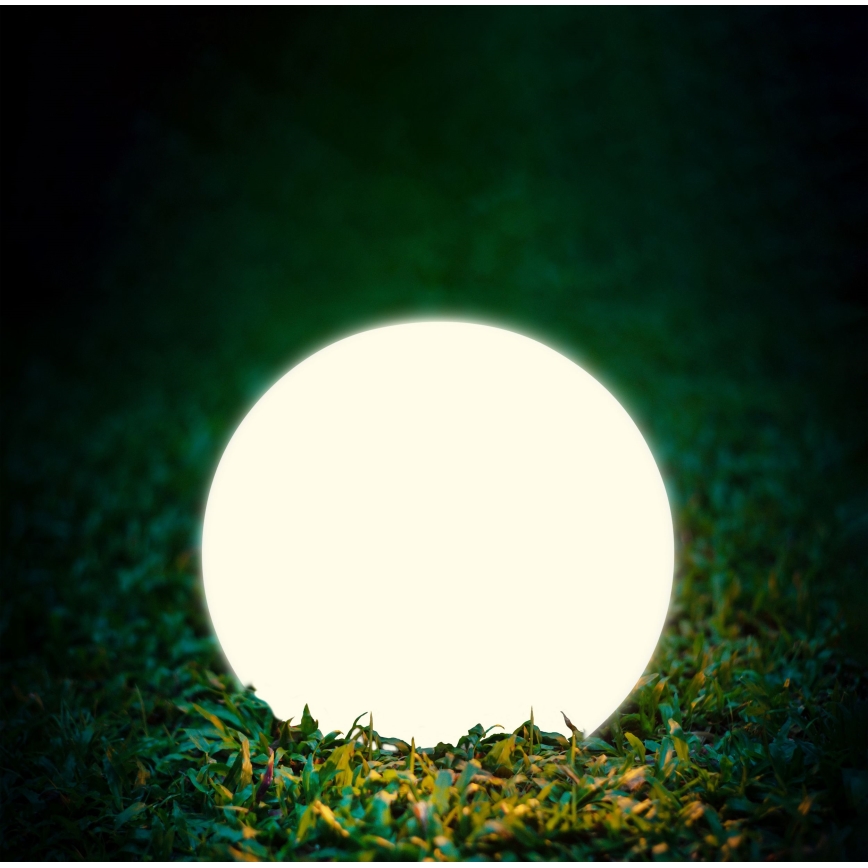 Candeeiro solar LED BALL LED/3,7V 2000 mAh diâmetro 50 cm IP65 branco