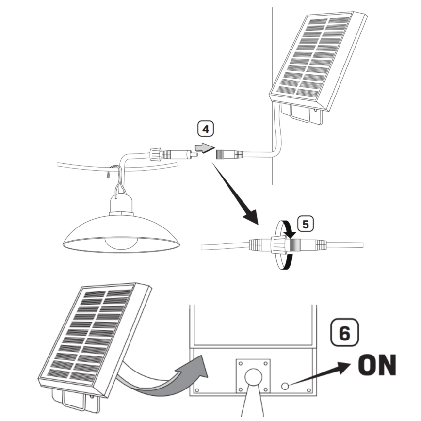 Candeeiro solar LED CELINA LED/1,8W/3,7V IP44 + controlo remoto