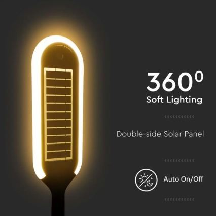 CAndeeiro solar LED com sensor BOLLARD LED/5W/5,5V IP65 4000K