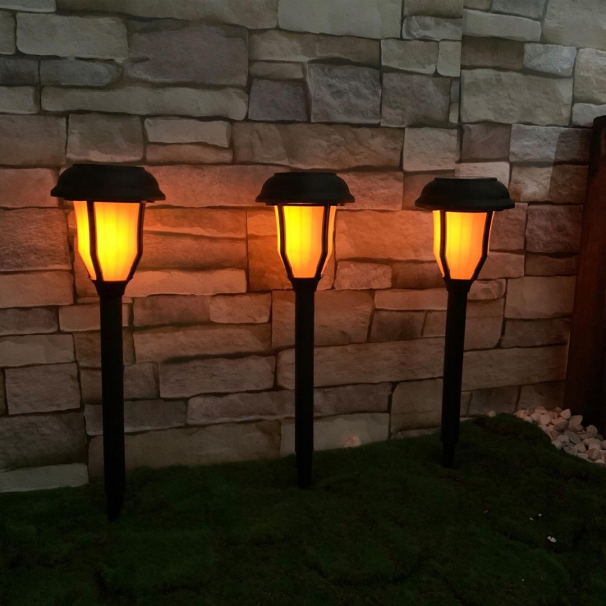 Candeeiro solar LED com sensor de crepúsculo LED/2V IP44