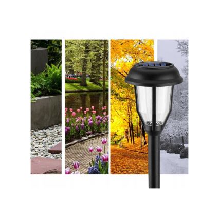 Candeeiro solar LED com sensor de crepúsculo LED/2V IP44