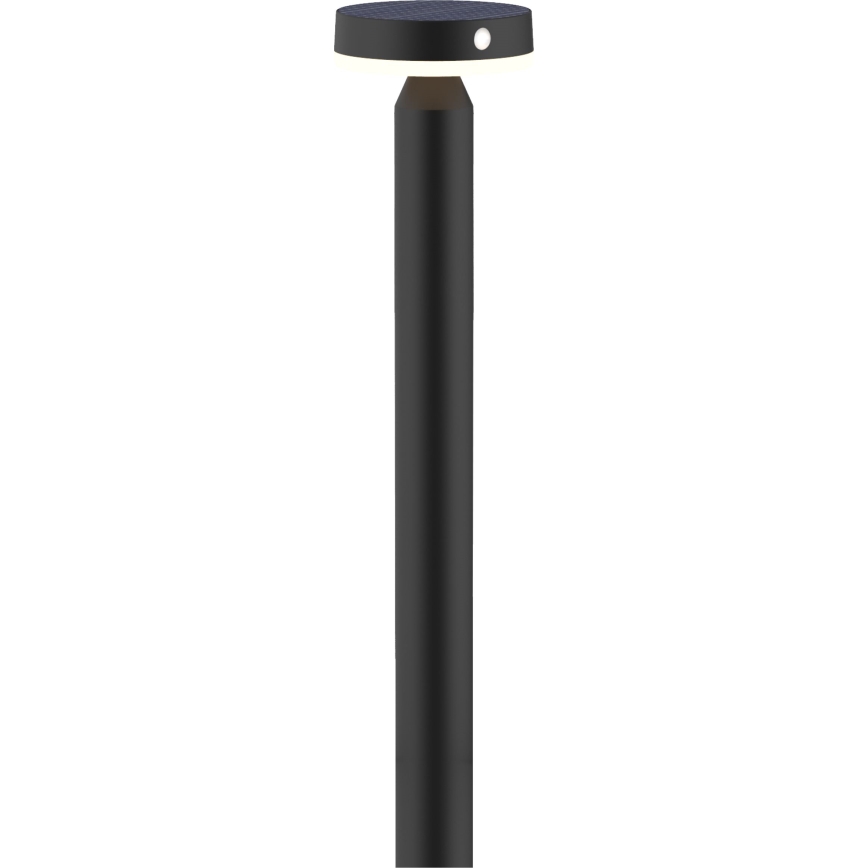 Candeeiro solar LED com sensor GWINEA LED/4,5W/3,7V 2000 mAh 50 cm IP44 preto