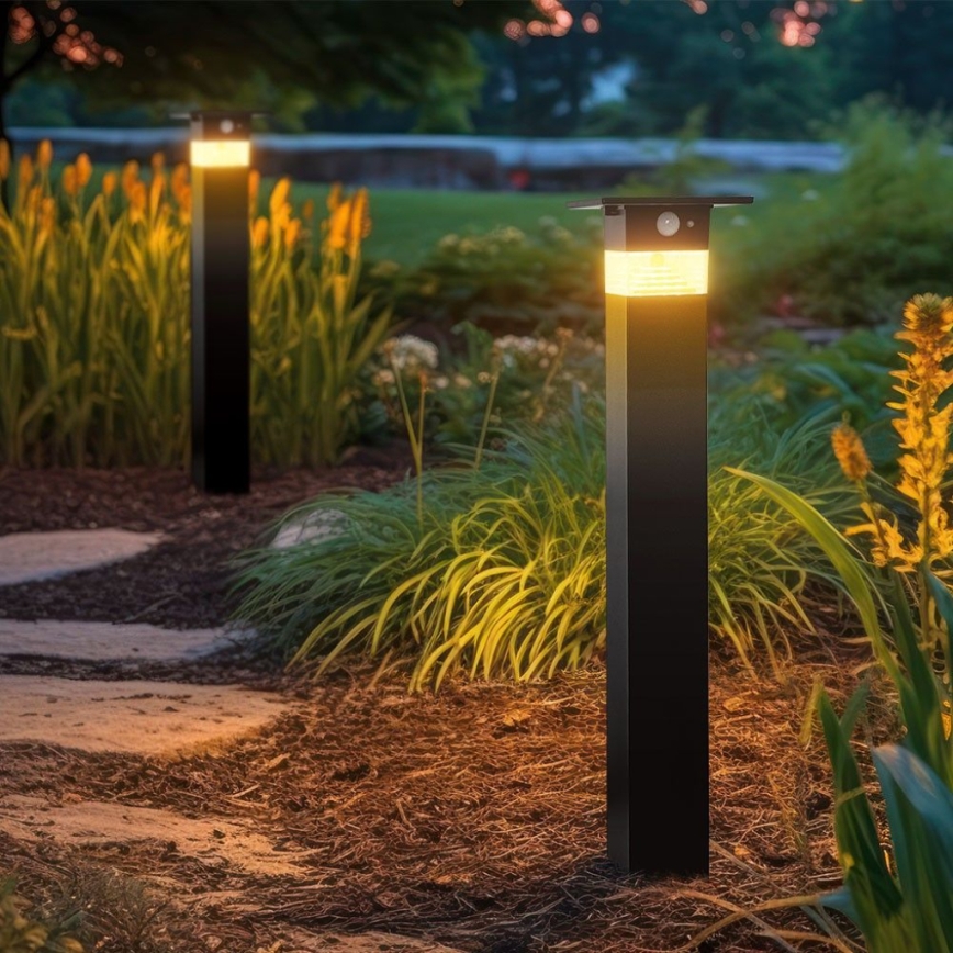 Candeeiro solar LED com sensor LED/2,5W/3,7V IP54 3000K 2200 mAh