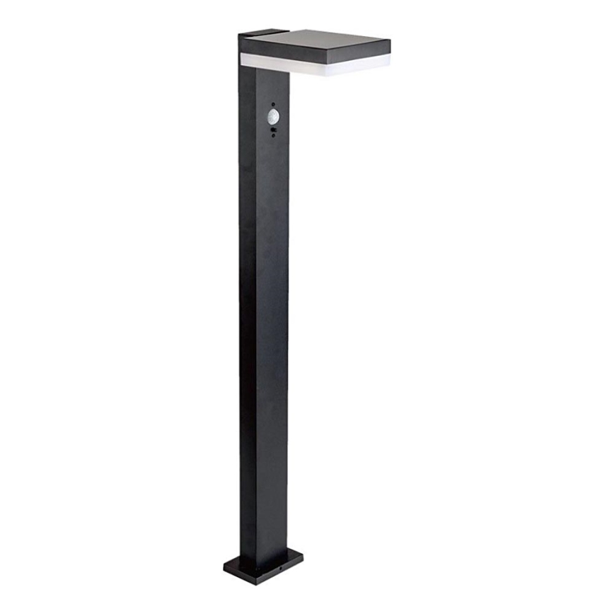 Candeeiro solar LED com sensor LED/2W/3,7V IP54 3000K angular preto
