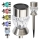 Candeeiro solar LED CRYSTAL 2xLED-RGB/0,02W/1xAAA cromo mate IP44