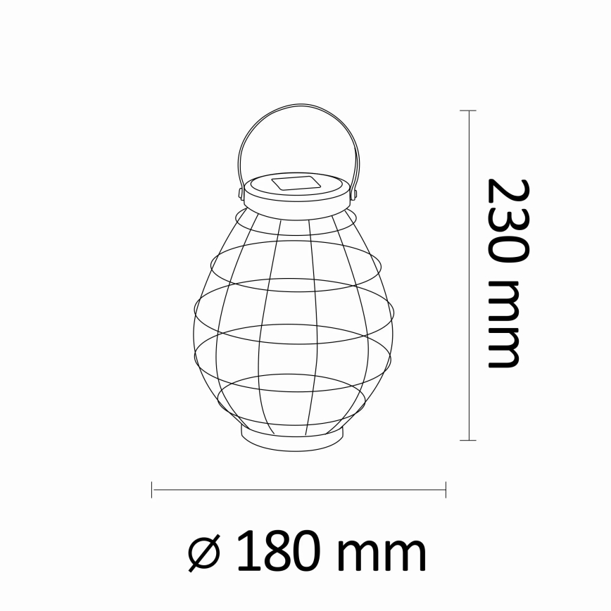 Candeeiro solar LED KOGE 1,2V IP44