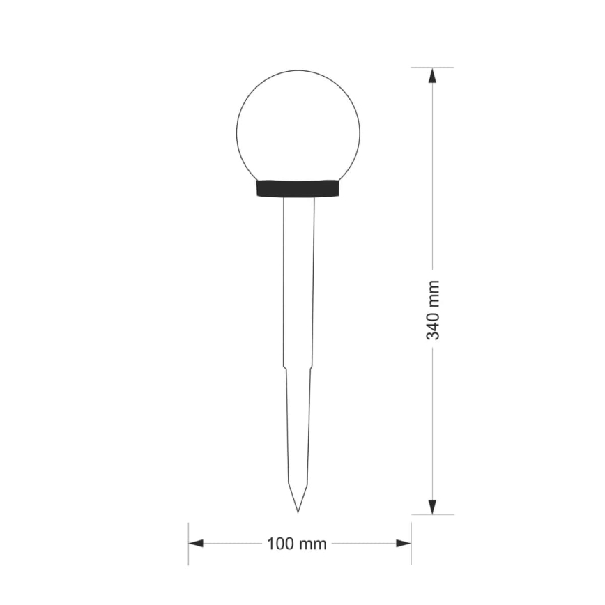 Candeeiro solar LED KULA LED/1,2V 40 mAh P44