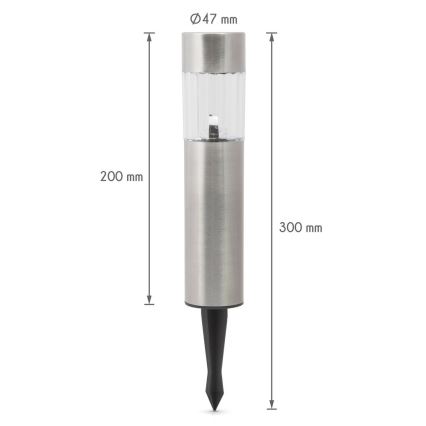 Candeeiro solar LED LED/1x2/3AAA IP44
