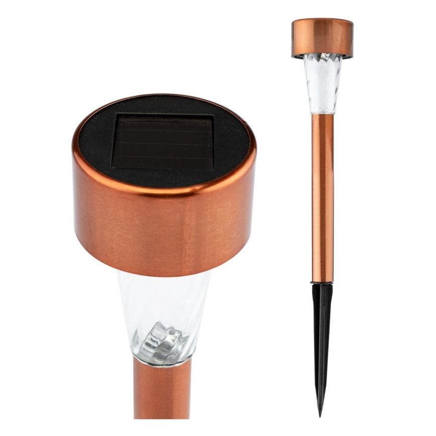 Candeeiro solar LED LED/2V 40 mAh IP44 cobre