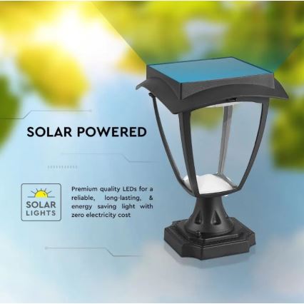 Candeeiro solar LED LED/2W/3,7V 3000/6000K IP65