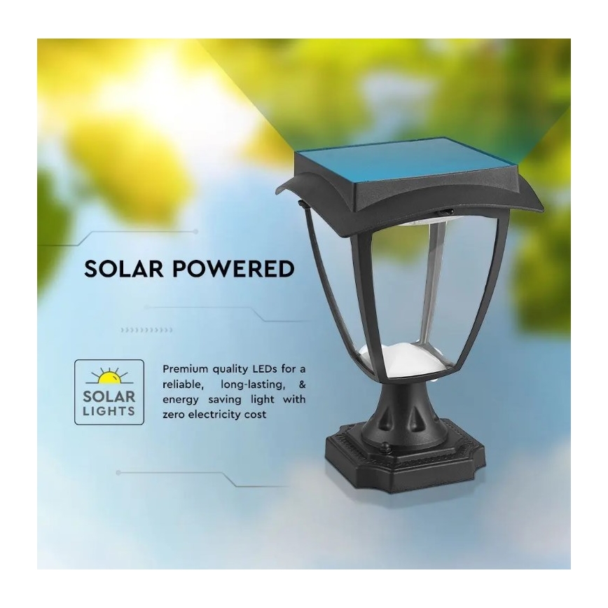 Candeeiro solar LED LED/2W/3,7V 3000/6000K IP65