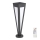 Candeeiro solar LED LED/2W/3,7V IP65 3000K preto + comando
