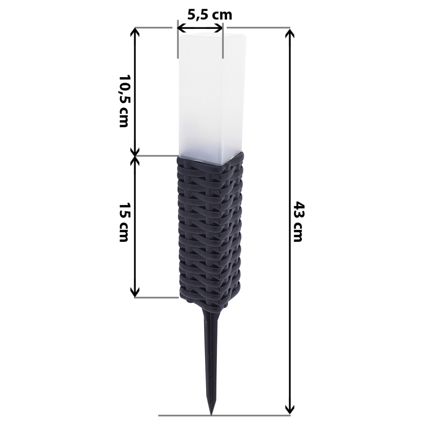 Candeeiro solar LED RABBIA LED/1,2V IP44