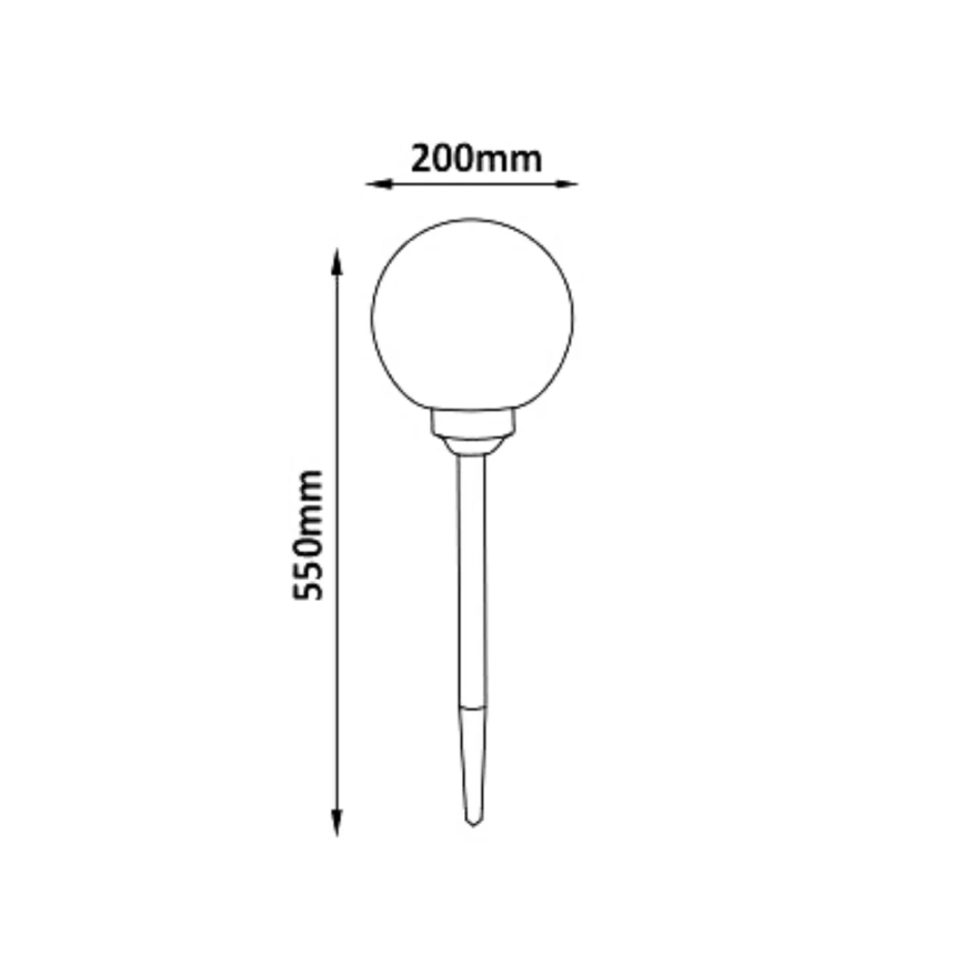Candeeiro solar LED RGB LED/0,2W/1,2V 600 mAh IP44