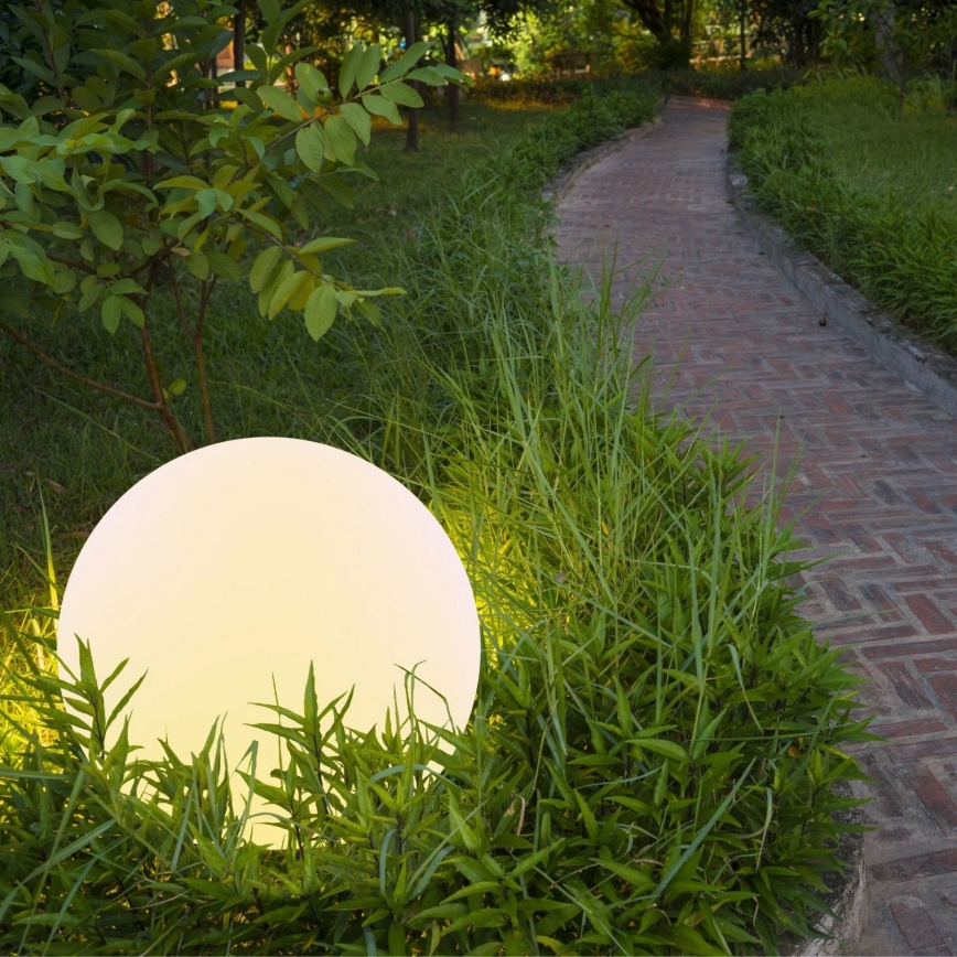 Candeeiro solar LED RGBW BALL LED/3,7V 1500 mAh diâmetro 50 cm IP65 + comando