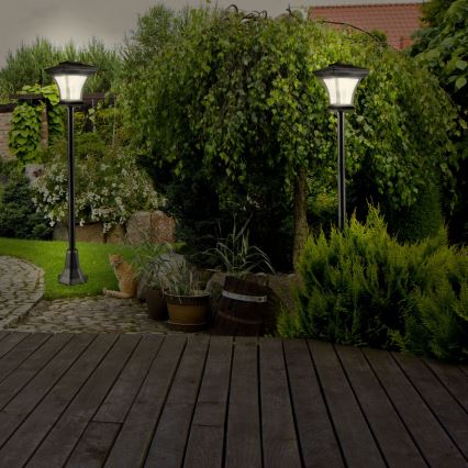 Candeeiro solar LED TIRANA LED/1,6W/1,2V 600 mAh IP44 preto
