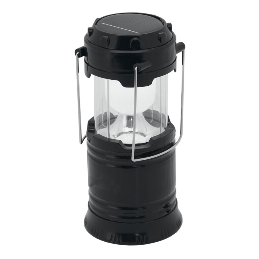 Candeeiro solar portátil LED LED/1200mAh preto