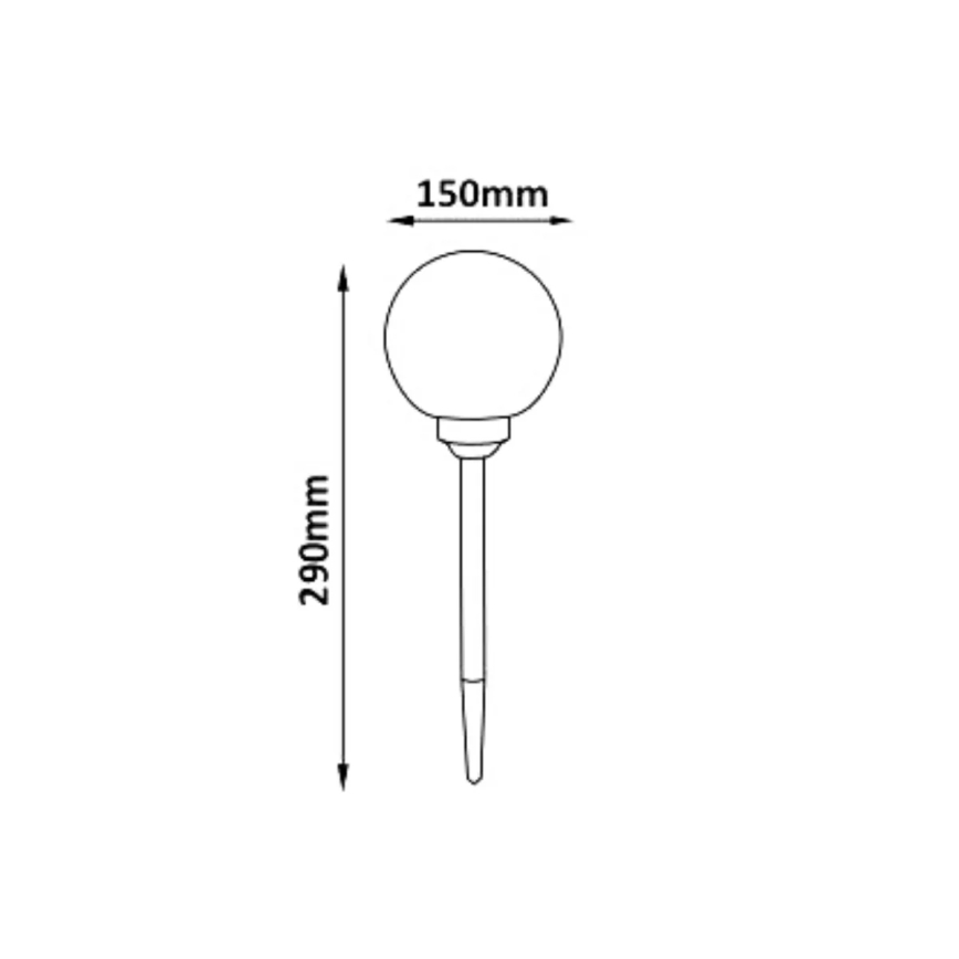 Candeeiro solar RGB LED LED/0,2W/AA 1,2V/600mAh IP44