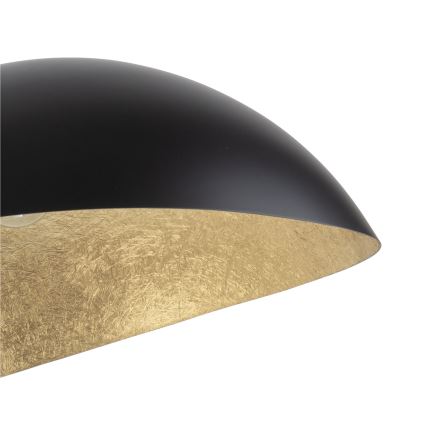 Candeeiro suspenso em cabo SPACE 2xE27/60W/230V preto/dourado