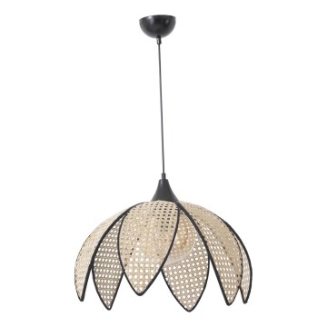 Candeeiro suspendido FUME 1xE27/40W/230V diâmetro 40 cm preto/bege