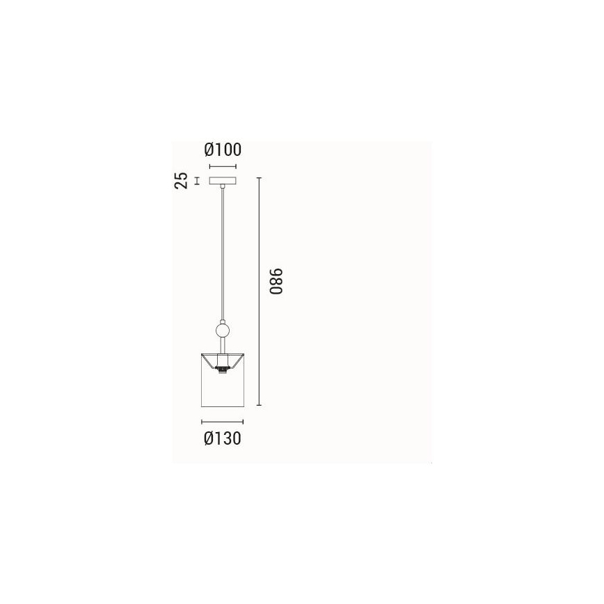 Candeeiro suspenso 1xE14/15W/230V